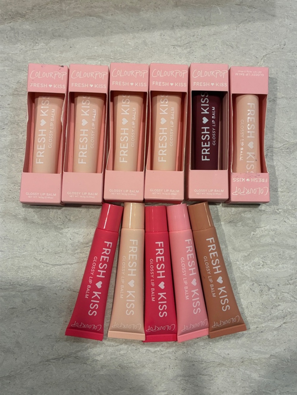 ColourPop Fresh Kiss Glossy Lip Balm — Mixed Pink & Nude Shades